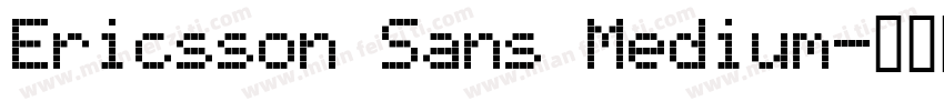 Ericsson Sans Medium字体转换